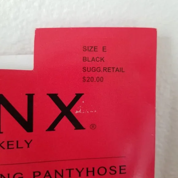 SPANX Footless Body Shaping Pantyhose in Black ~ Size E NEW - Picture 2 of 8